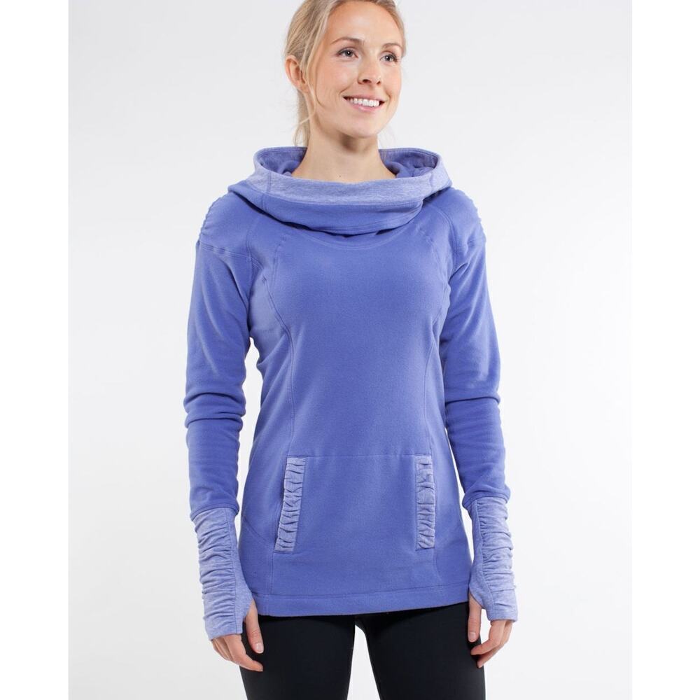 Lululemon Womens Apres Run Lightweight Persian Purple Pullover Hoodie - Size 8